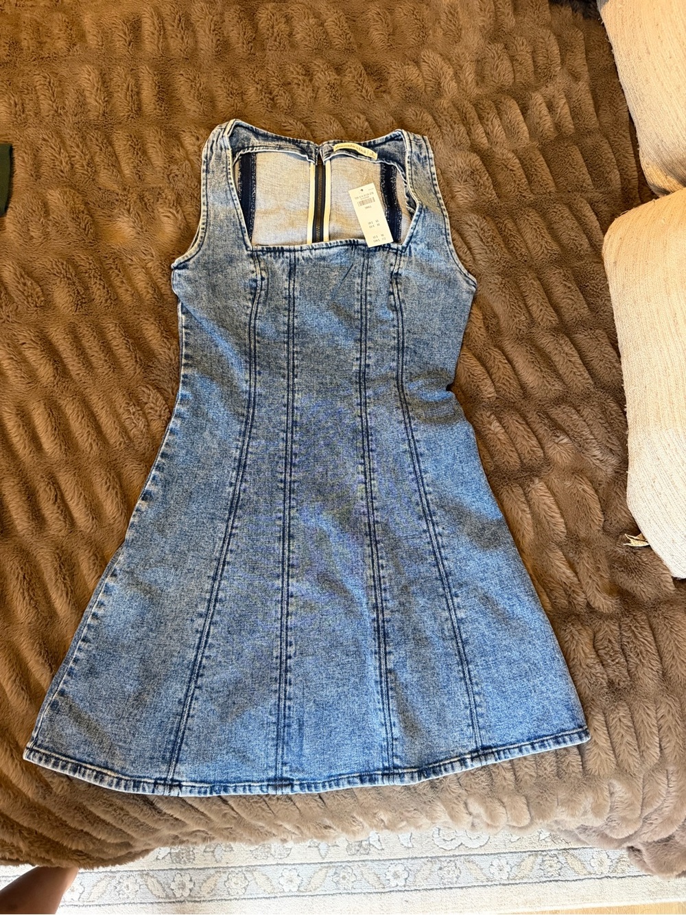 Abercrombie & Fitch Light Blue Denim Mini Dress